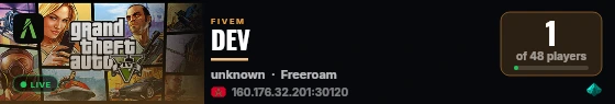 DEV live status badge