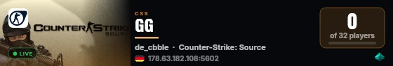 GG live status badge