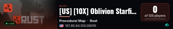 [US] [10X] Oblivion Starfire servers|PVP|LOOT++|EVENTS live status badge