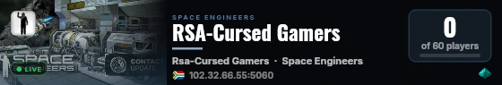 RSA-Cursed Gamers live status badge