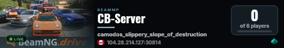 CB-Server live status badge