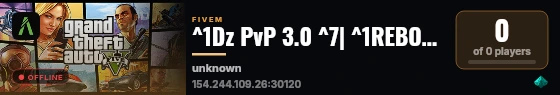 ^1Dz PvP 3.0 ^7| ^1REBORN ^7| ^1Fast PvP ^7| ^1Red Edition live status badge