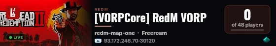 [VORPCore] RedM VORP live status badge