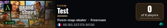 Test live status badge