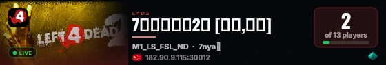 7喵萌新娱乐2服 live status badge