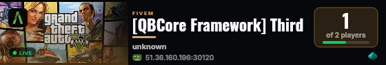 [QBCore Framework] Third live status badge