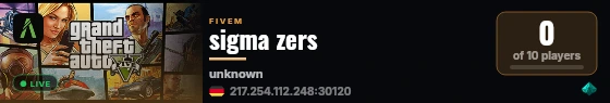 sigma zers live status badge