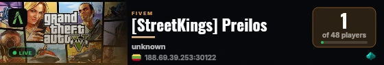 [StreetKings] Preilos live status badge