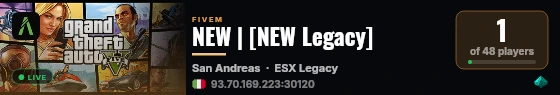 NEW | [NEW Legacy] live status badge