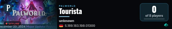 Tourista live status badge