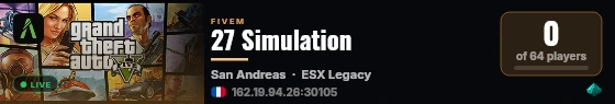 27 Simulation  live status badge