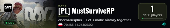 [PL] MustSurviveRP live status badge