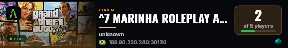 ^7 MARINHA ROLEPLAY ABRIU HOJE + VIP GRÁTIS 😈 live status badge
