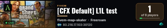 [CFX Default] L1L test live status badge