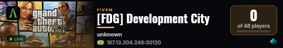 [FDG] Development City live status badge