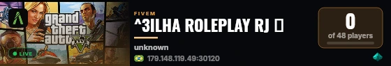 ^3ILHA ROLEPLAY RJ 🌈 live status badge