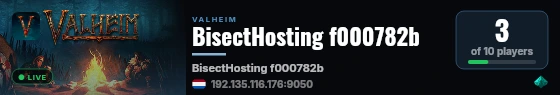 BisectHosting f000782b live status badge