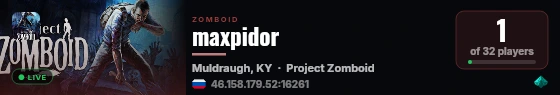 maxpidor live status badge