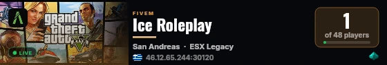 Ice Roleplay live status badge