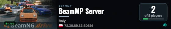 BeamMP Server live status badge