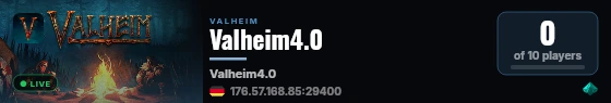 Valheim4.0 live status badge