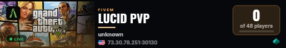 LUCID PVP live status badge