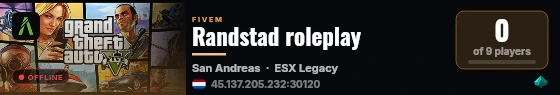 Randstad roleplay live status badge