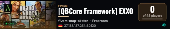 [QBCore Framework] EXXO live status badge