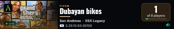 Dubayan bikes live status badge