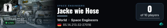 Jacke wie Hose live status badge
