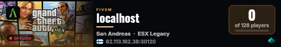 localhost live status badge