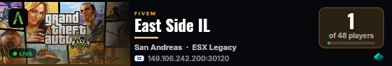 East Side IL live status badge