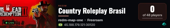 Country Roleplay Brasil live status badge