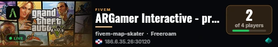 ARGamer Interactive - pruebas live status badge