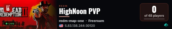 HighNoon PVP live status badge