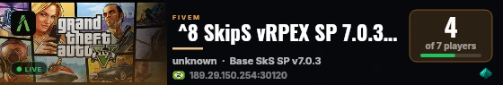  ^8 SkipS vRPEX SP 7.0.3 - ^1RED Edition live status badge