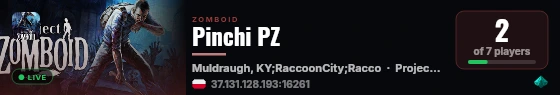 Pinchi PZ live status badge