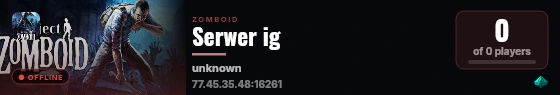 Serwer ig live status badge