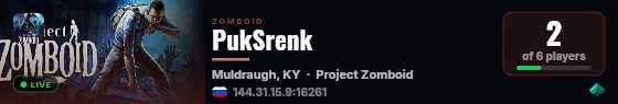 PukSrenk live status badge