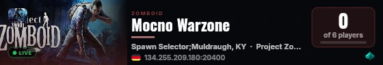 Mocno Warzone live status badge