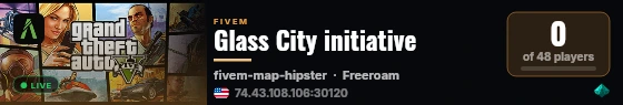 Glass City initiative live status badge