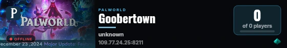 Goobertown live status badge