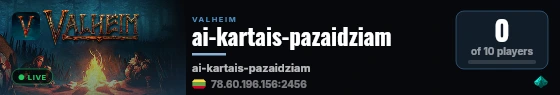 ai-kartais-pazaidziam live status badge
