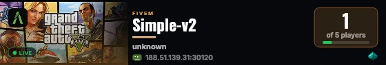 Simple-v2 live status badge