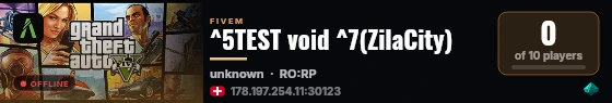 ^5TEST void ^7(ZilaCity) live status badge