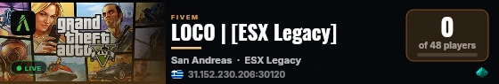 LOCO | [ESX Legacy] live status badge