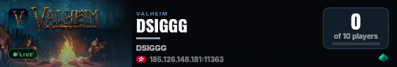 DSIGGG live status badge