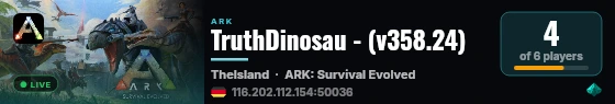 TruthDinosau - (v358.24) live status badge