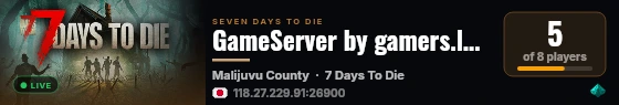 GameServer by gamers.lolipop.jp live status badge