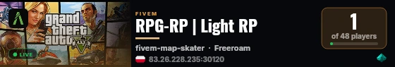 RPG-RP | Light RP live status badge